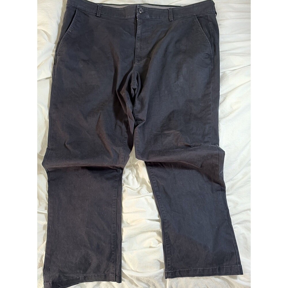 Chaps Mens 44x32 Straight Fit Navy Blue Stretch Chino Pants excellent condition